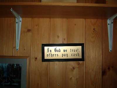 Pay cash