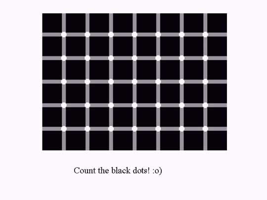 black dots